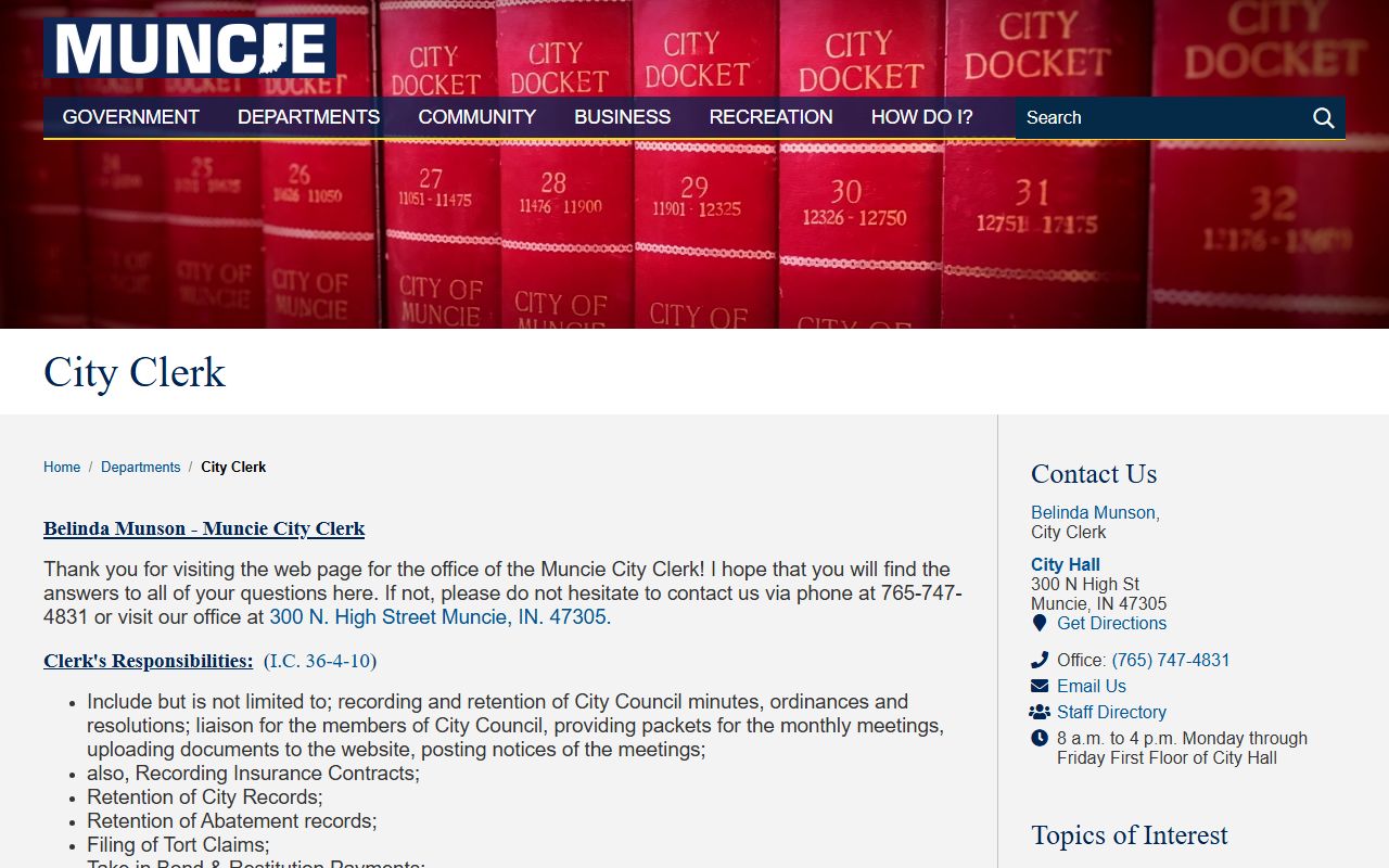 Muncie probate court records