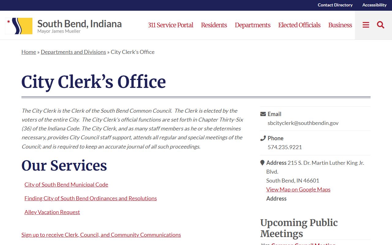 South Bend Indiana probate court records