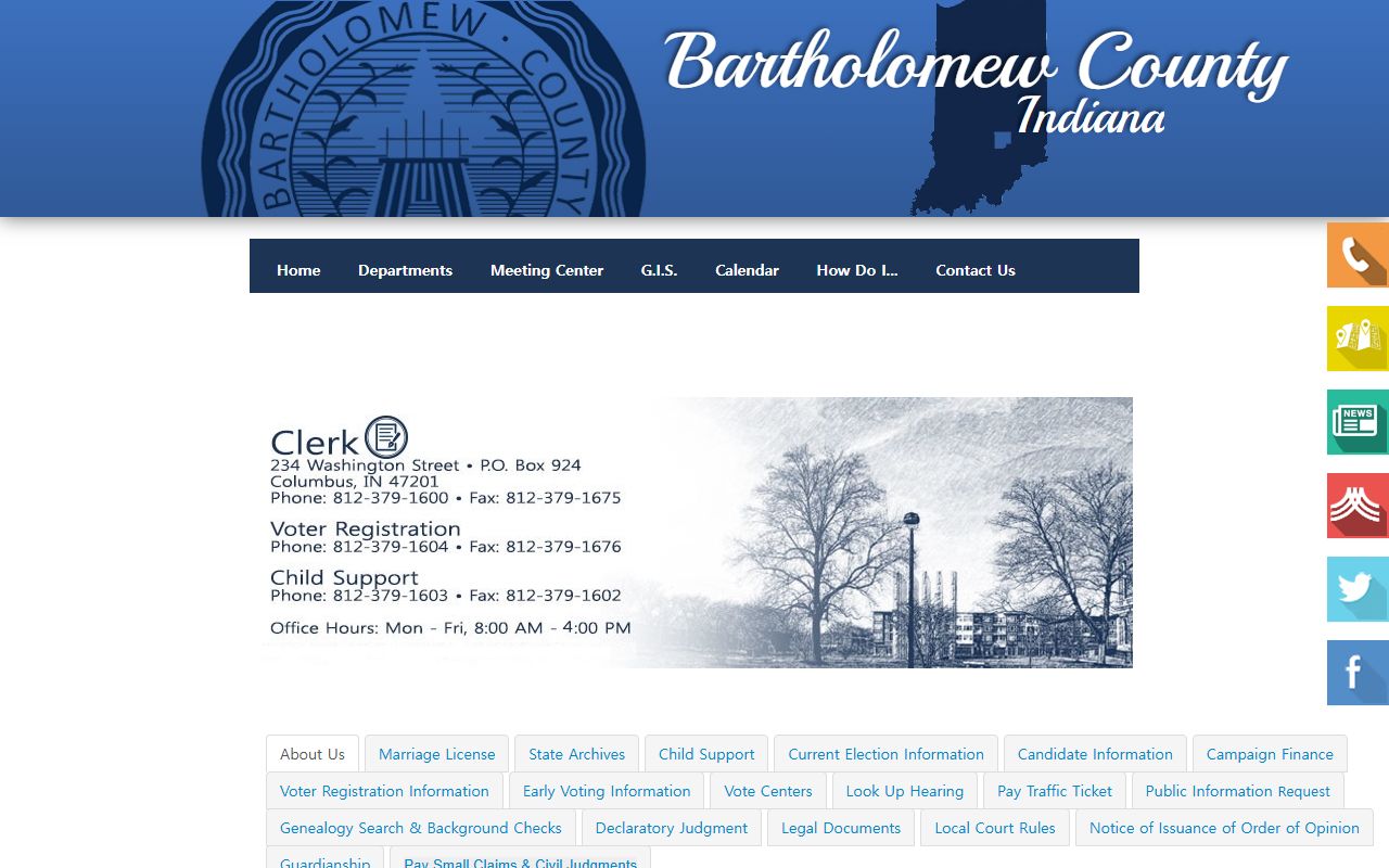 bartholomew county probate court records clerk office page