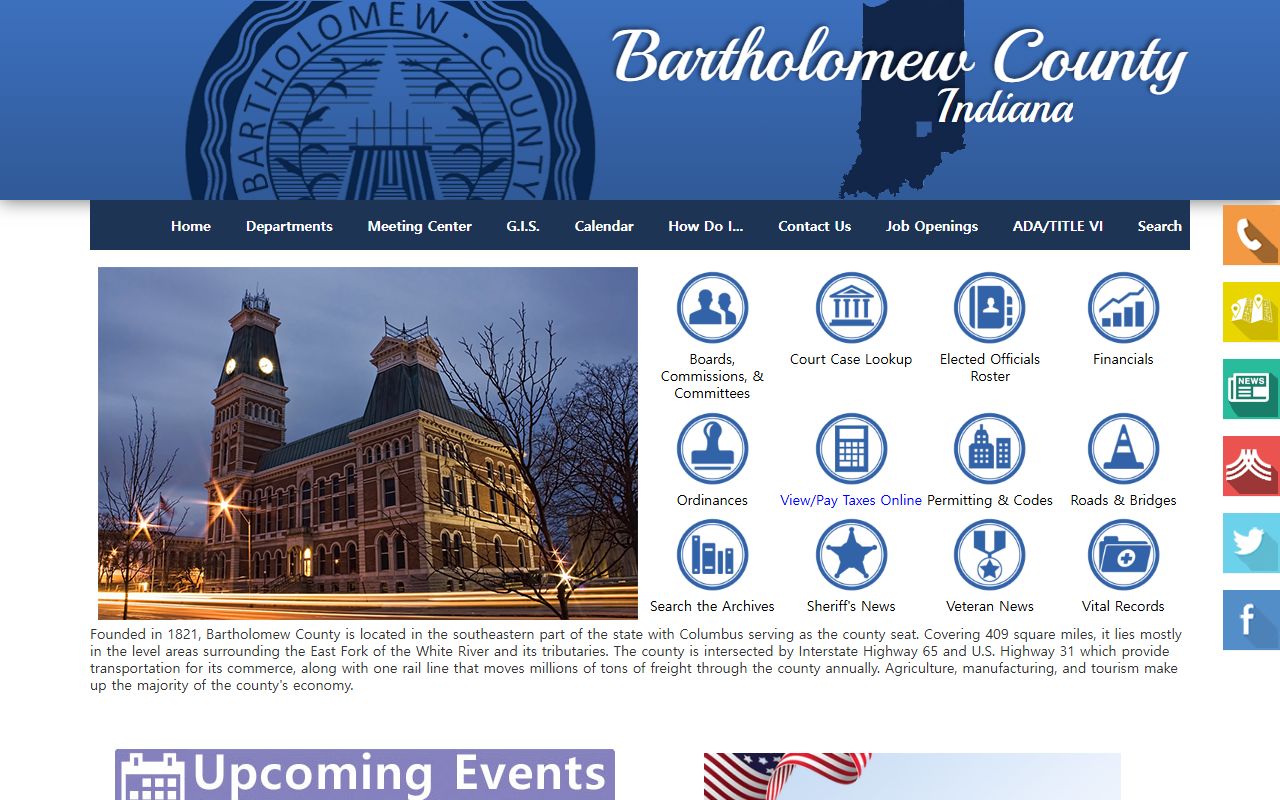 bartholomew county government home page probate court records access