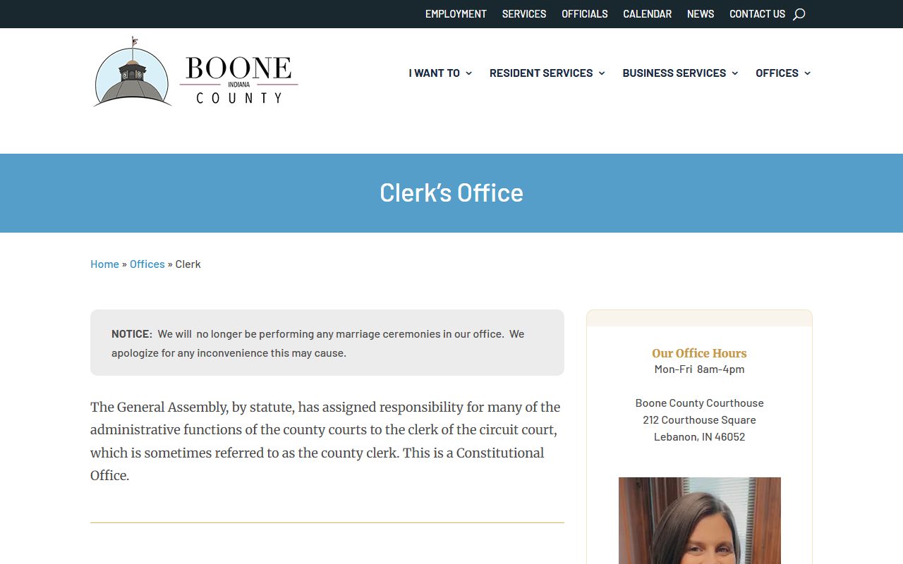 boone county clerk office probate court records lebanon indiana