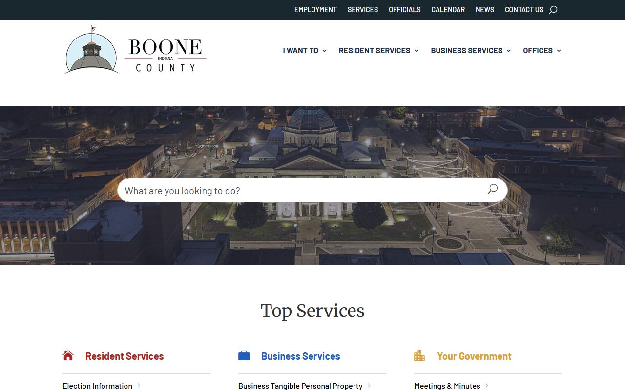 boone county government home page probate court records access