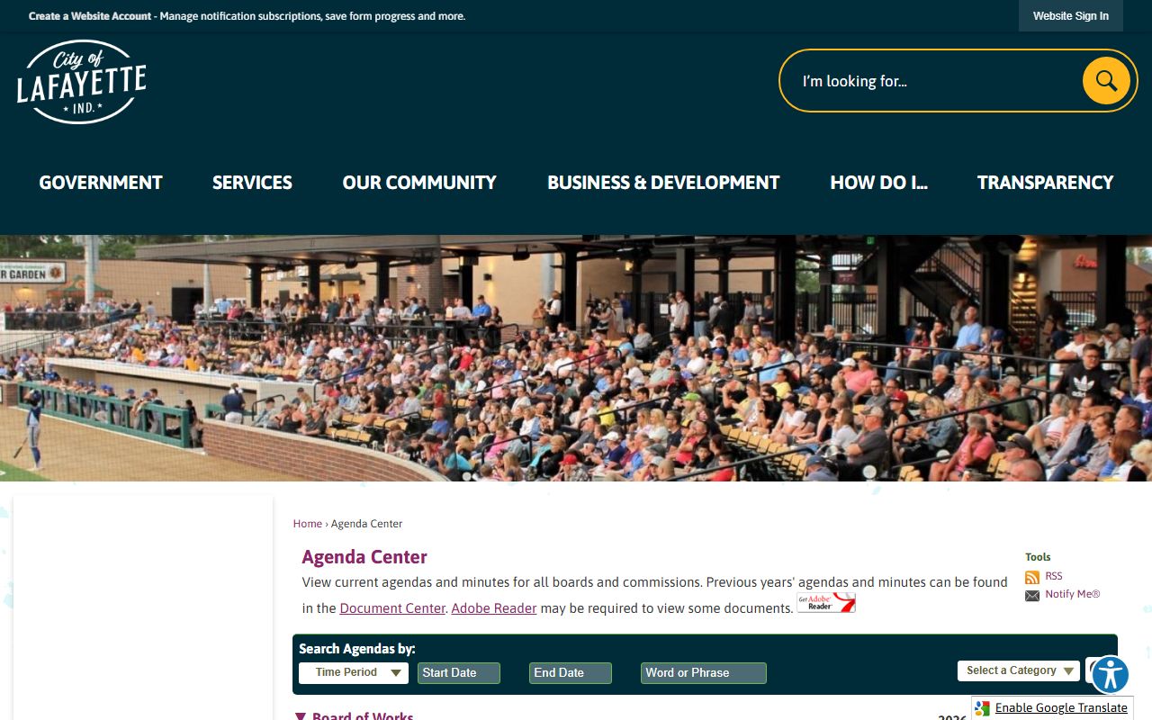 Fayette County agenda and records portal related to probate court records