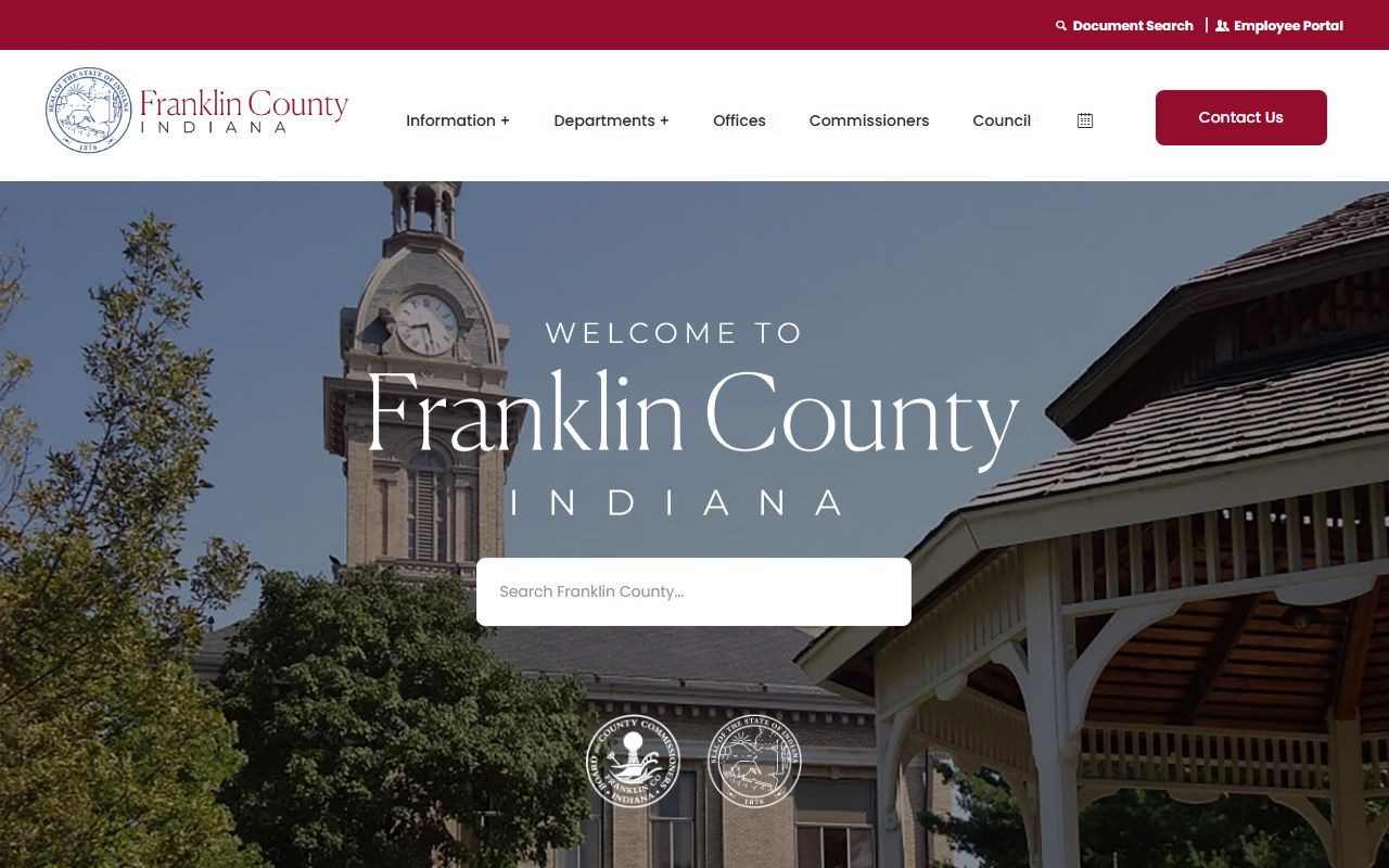 Franklin County government website for probate court records access