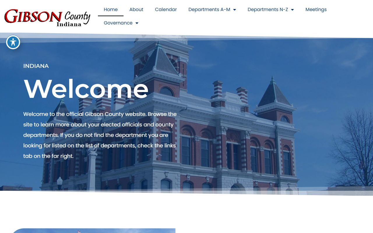 Gibson County government website for probate court records access