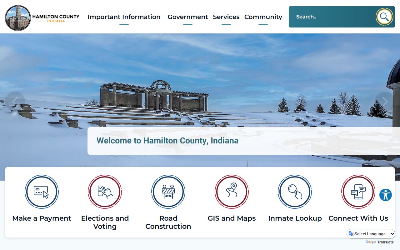 Hamilton County Indiana government website for probate court records access