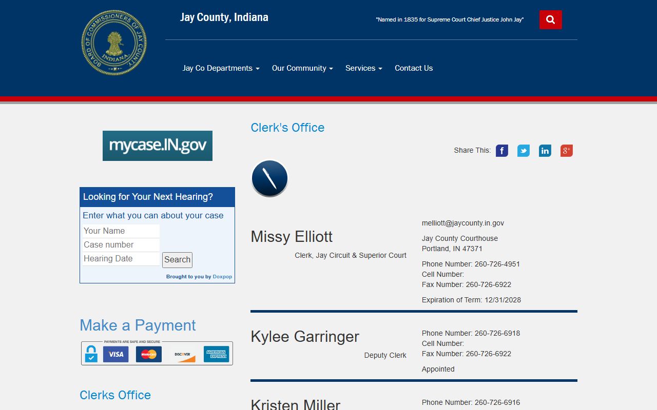 jay county probate court records request page