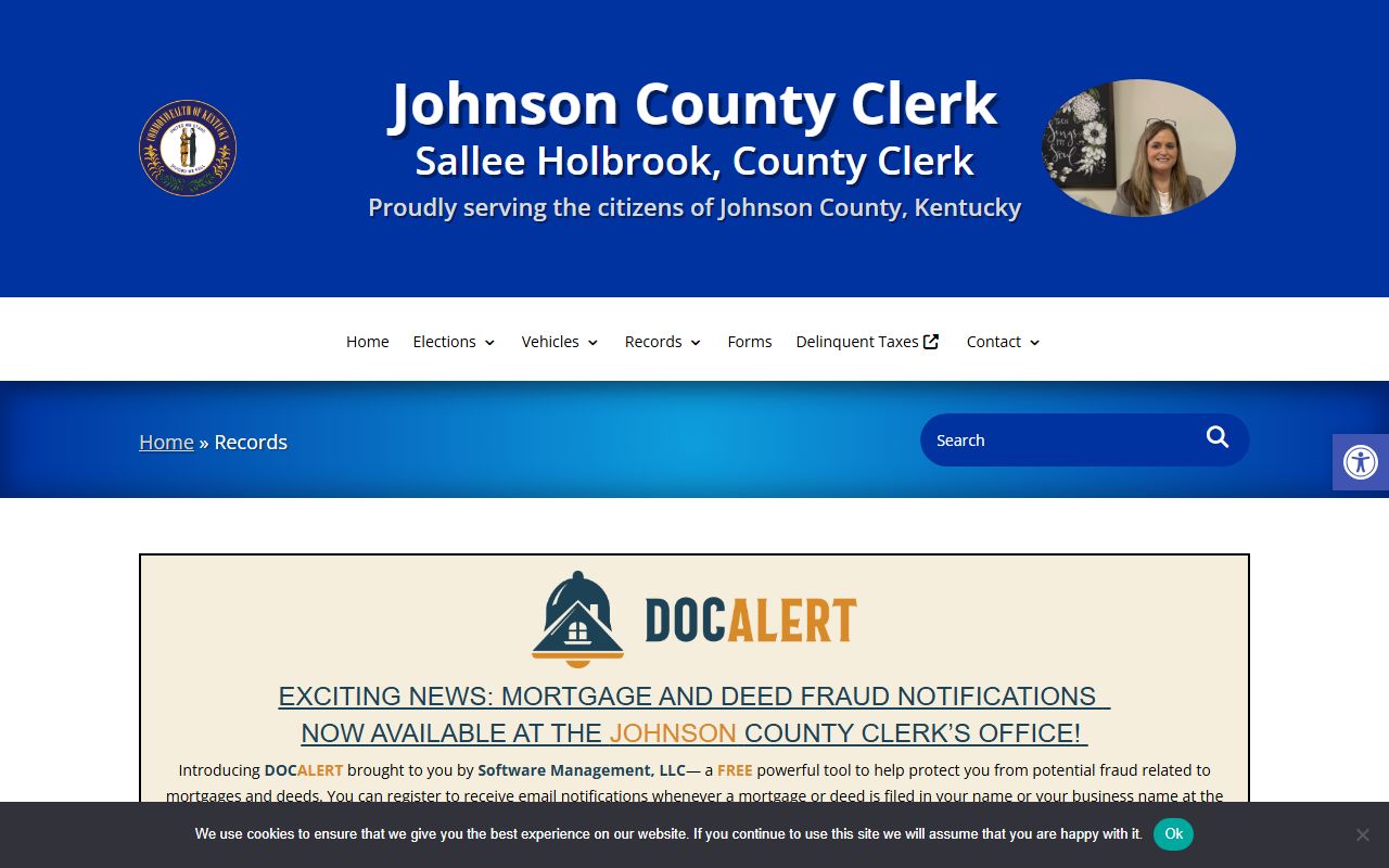 Franklin Johnson County probate court records search