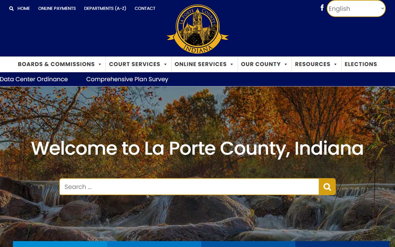 LaPorte County Indiana official website for probate court records