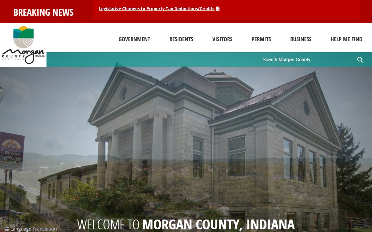 Morgan County Indiana official website for probate court records