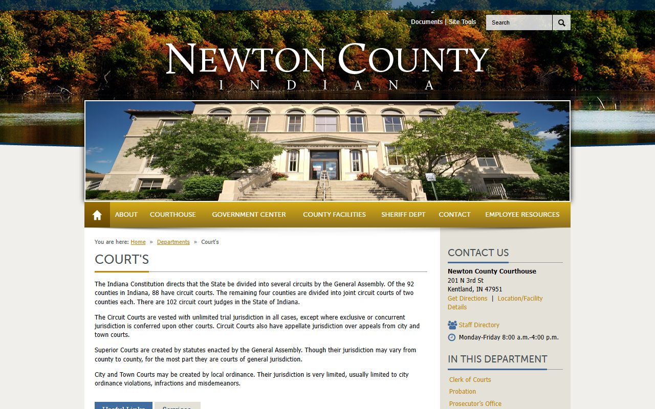 Newton County probate services index page