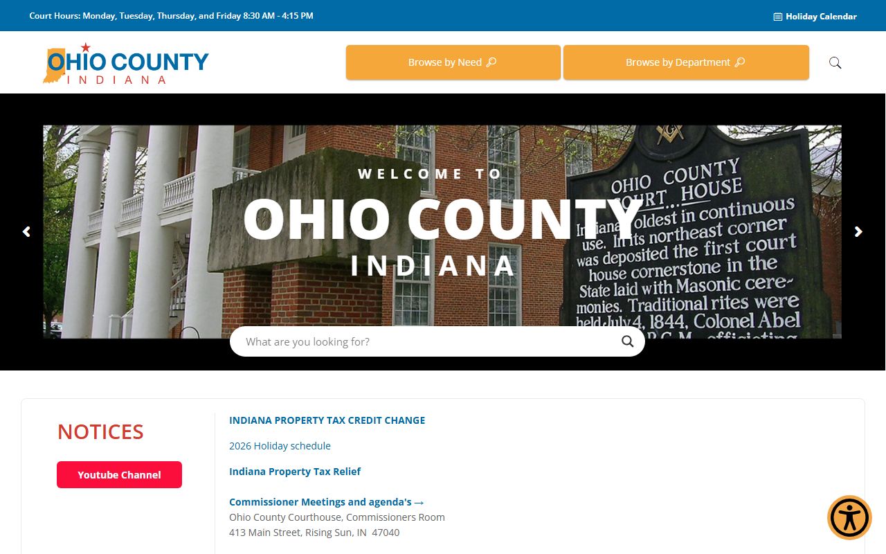 Ohio County probate court records government website