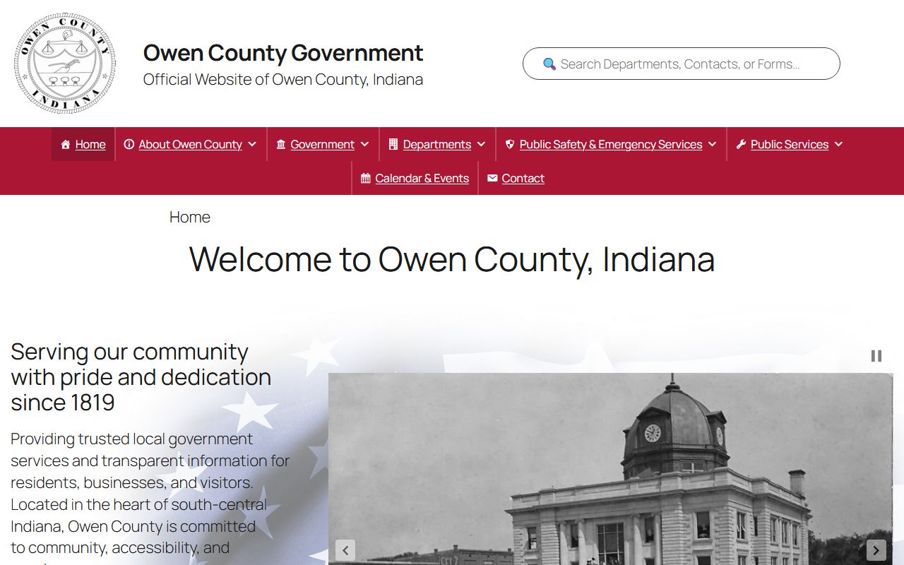Owen County probate court records government website
