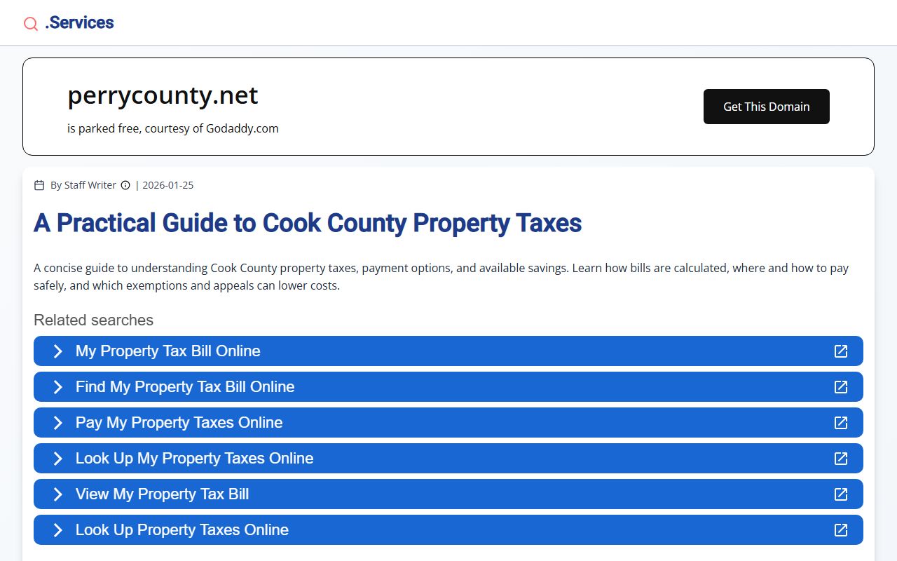 Perry County probate court records main website