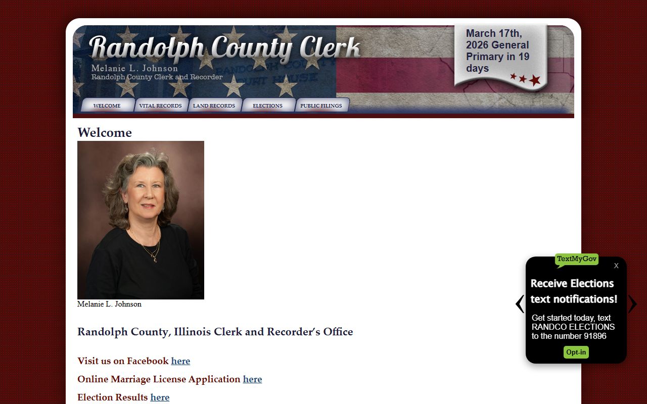 Randolph County Circuit Court Clerk website for probate records access