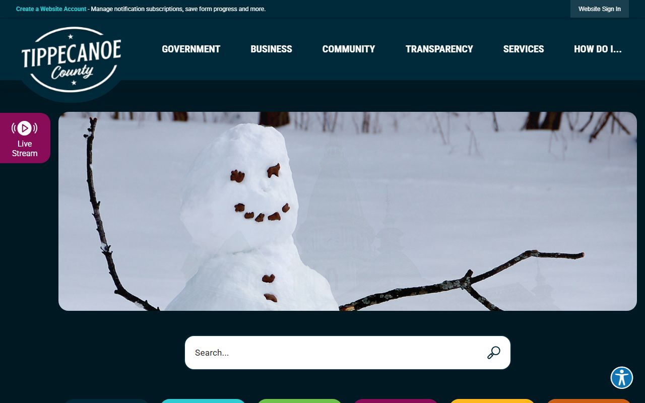 Tippecanoe County government website probate records directory