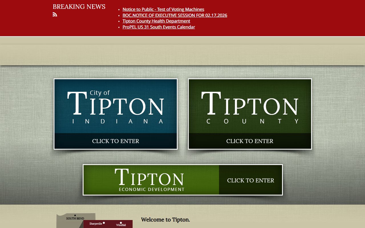 Tipton County government website probate records directory