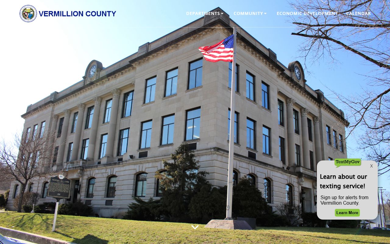 Vermillion County government website probate records Newport Indiana