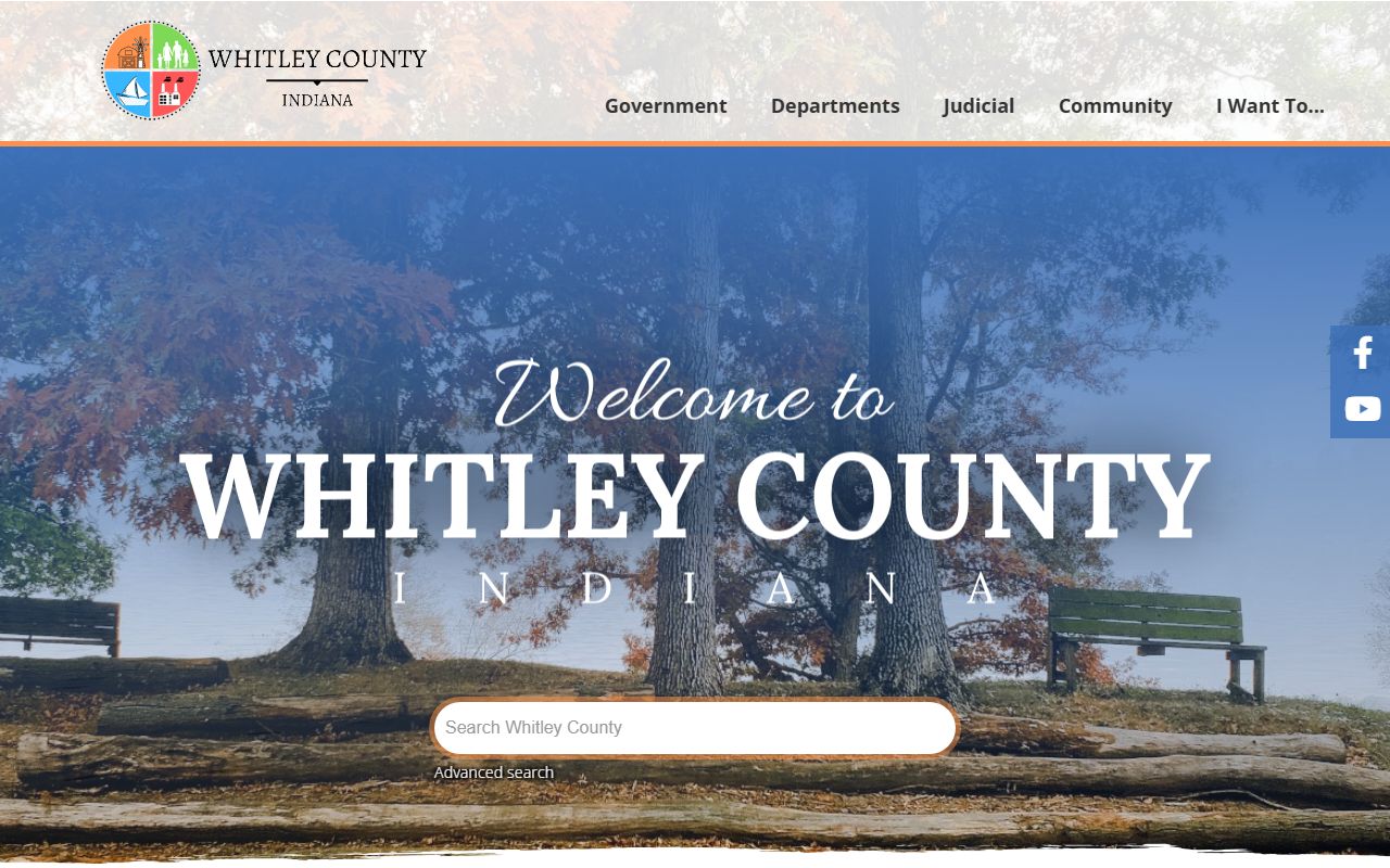 Whitley County government website probate court records Columbia City Indiana